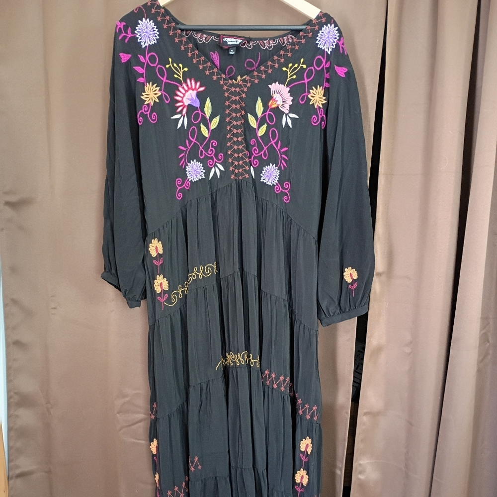 Comfortable Johnny Was Worshop Embroidered Dress XL - Picture 2 of 9